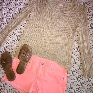 American Eagle neon pink shorts